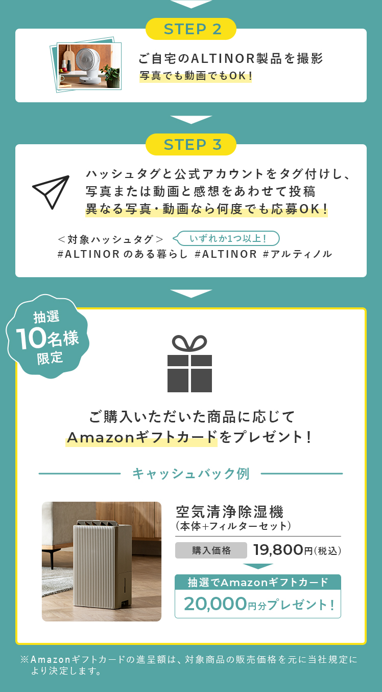 ALTINORアルティノルSNS投稿キャンペーン 応募概要