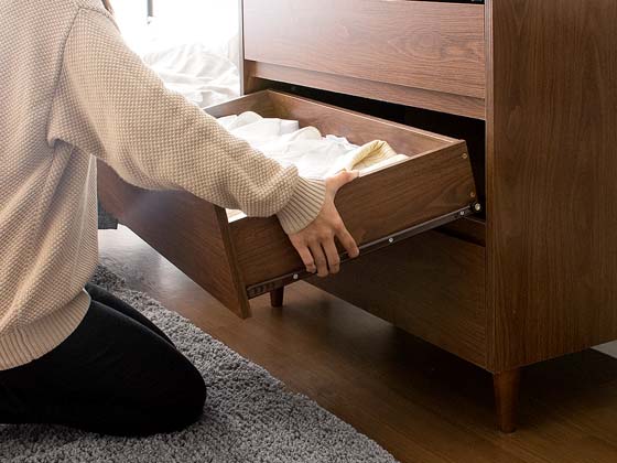 取り外し可能で、中身の整理もラクラク