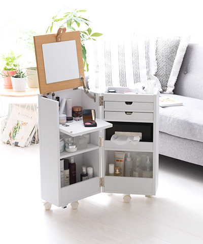 コンパクトコスメワゴン Karen(カレン) [本体完成品]